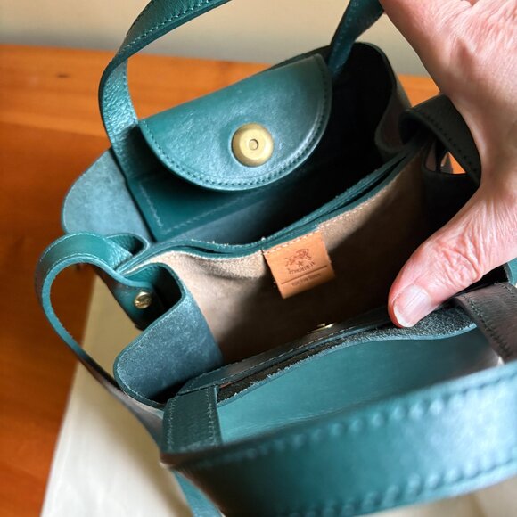 Il Bisonte Bucket Bag Forest Green - Picture 8 of 10